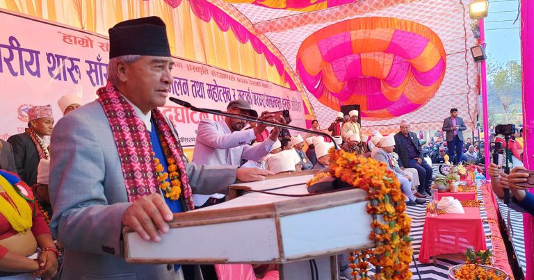 थारु समुदायको आर्थिकस्तर वृद्धि अपरिहार्य: देउवा