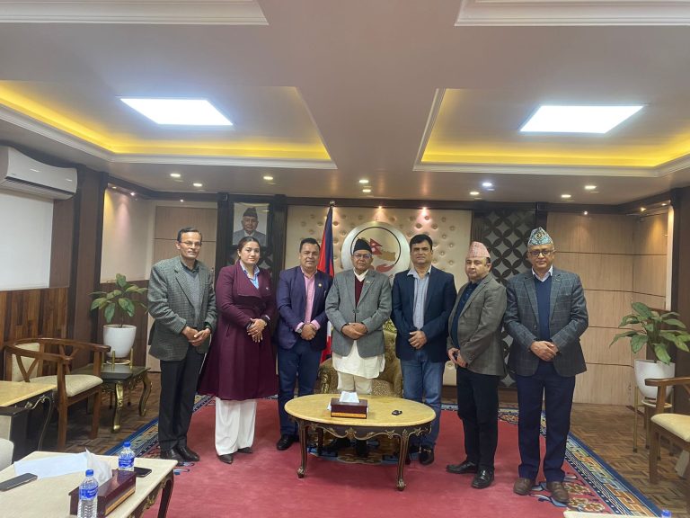 प्रतिनिधिसभाका सम्माननीय सभामुख देवराज घिमिरेसँग भेट