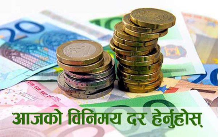 यस्तो छ विदेशी मुद्राको विनिमयदर « News of Nepal