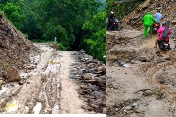 पहिरोले मेची राजमार्ग अवरुद्ध, इलाम, पाँचथर र ताप्लेजुङको आवागमन ठप्प RD Creation